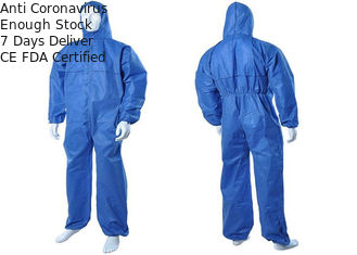 CE อนุมัติทิ้ง Coverall สูทสารหน่วงไฟทิ้ง Coveralls