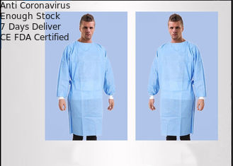 ชุดป้องกันทางการแพทย์ที่มีน้ำหนักเบา S-3XL ต่อต้านแอลกอฮอล์ต่อต้านเลือด