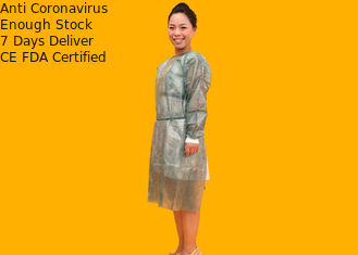ชุดแพทย์ทิ้งรอบคอ Coveralls ระบายน้ำหนักเบา