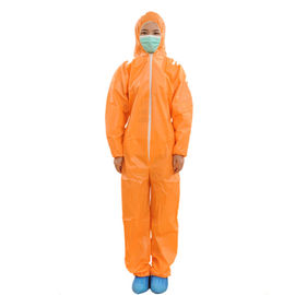 Pp / Sms / Sf ทิ้งส้ม Coveralls สำหรับการดูแลสุขภาพตัวอย่างฟรีที่มีอยู่